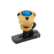 Solitaire fine tuner Capri blue crystal jeweled fine tuner for violin viola