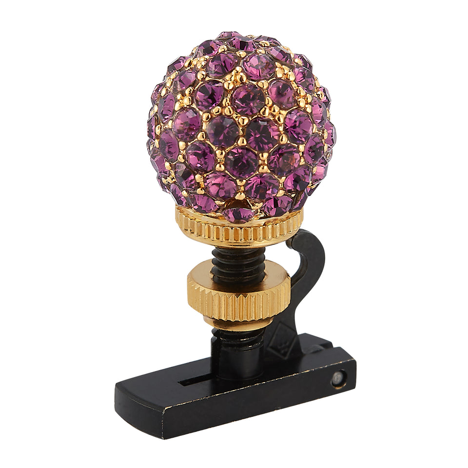 Amethyst pave ball fine tuner for violin and viola
